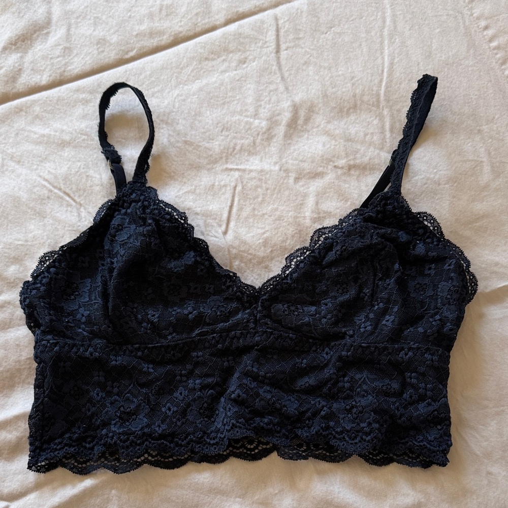 Gilly Hicks navy Lace Bralette